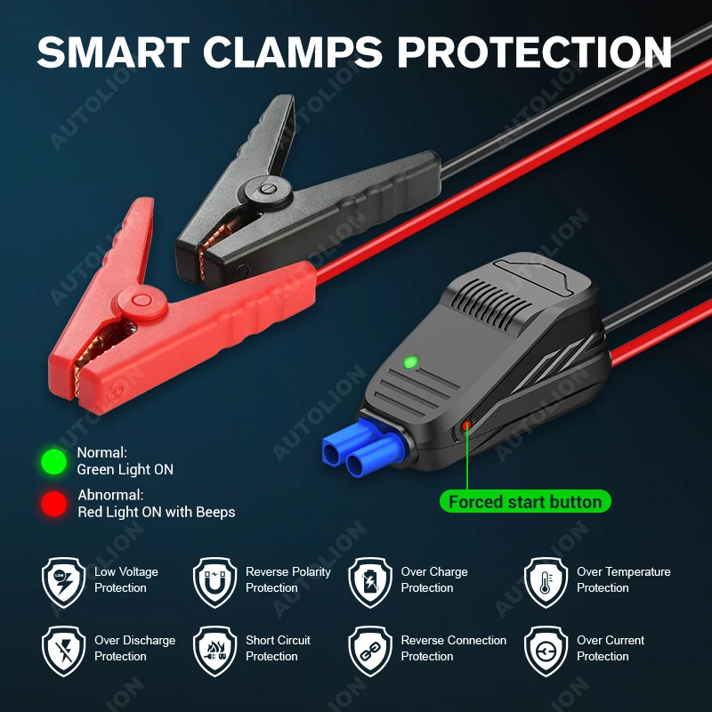 Best Selling Peak Current  2500A 12v 8.0L gasoline and 8.0L diesel Emergency  portable multi-function jump starter