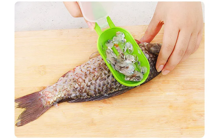 Kitchen Gadgets 2020 New Designs Cleaning Fish Skin Scraping Scales Planing Fish Scale Remover