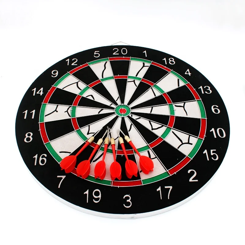 High Quality Dartboard 18' Flocking Dartboard 6 Darts Fibreboard