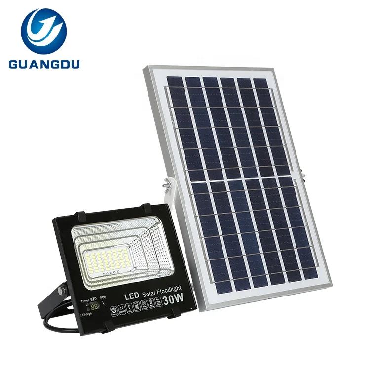 Battery Display Smd Aluminum Ip67 Waterproof Outdoor 30w 50w 100w 150w 200w 300w 400w 500w 1000w Solar Led Flood Light