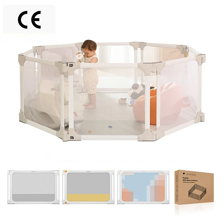 2023 New Design Multifunctional Foldable Kids Activity Center Baby Play Fence Playpen