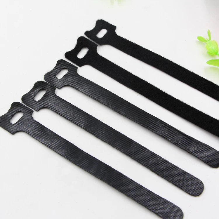 Custom logo printed adjustable loop fishing rod holder and hook fishing rod strap hook and loop