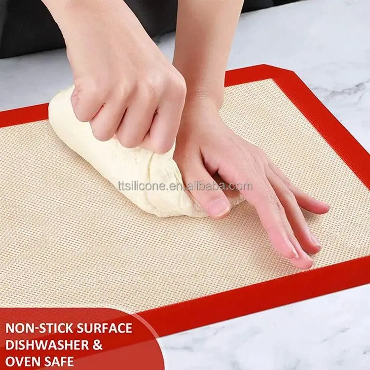 Custom Logo Pastry Mat Heat Resistant Reusable Kitchen Non-Stick Silicone Baking Mat For Bake Pastry Tools 20*30cm