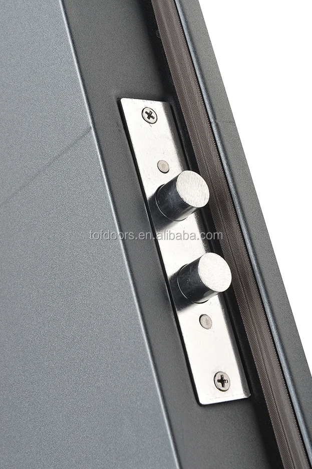 UV Proof Painting Design Exterior Commercial Steel Doors Surface Luxury European Security Doors Swing Graphic Design Finished