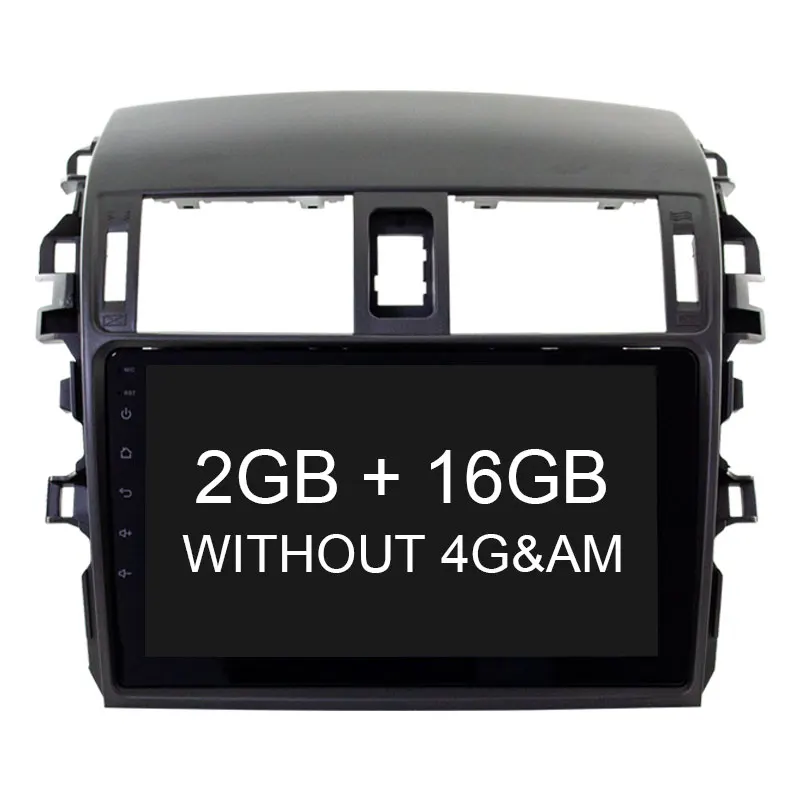 LJHANG Android 12 DSP Car Radio Multimedia Player GPS Navigation For Toyota Corolla E140 E150 2006-2013 2 din stereo