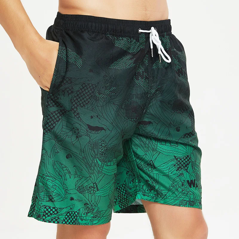 Elastic Sublimation Blank Printing Board Shorts Wholesale,man Swimwear Short for Sale