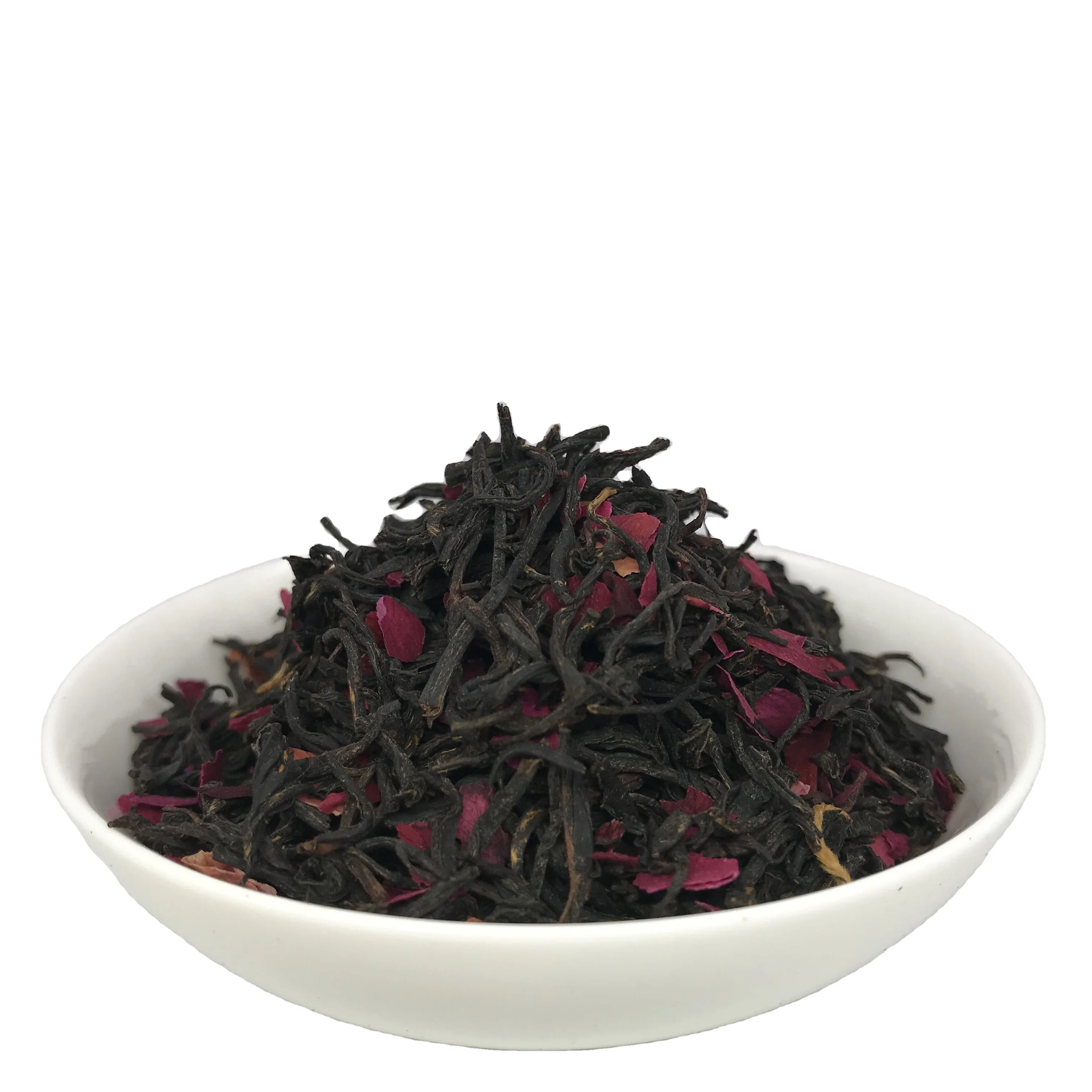 Wholesale Bulk Double Petals Rosebud Organic Rose Black Tea Packaging Customization