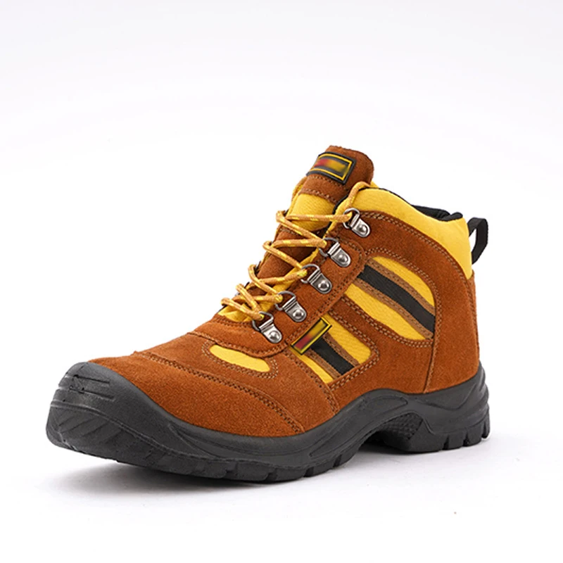 New design cow leather work boots hiking boots Oil and puncture resistant safety shoes for men