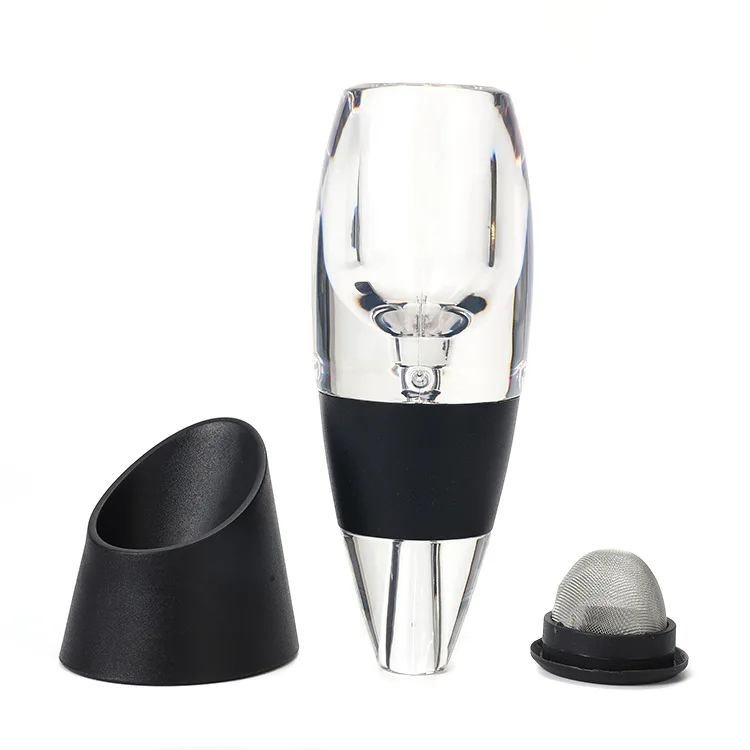 New Arrival Bar Tool AS Quick Wine Funnel Decanter Red Wine Aerator Pourer with Filter and Stand