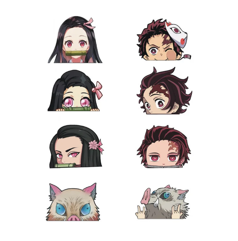 
Outdoor Use Removable Custom Logo Demon Slayer Die Cut Vinyl Decal Car Stickers Transfer Window Stickers 