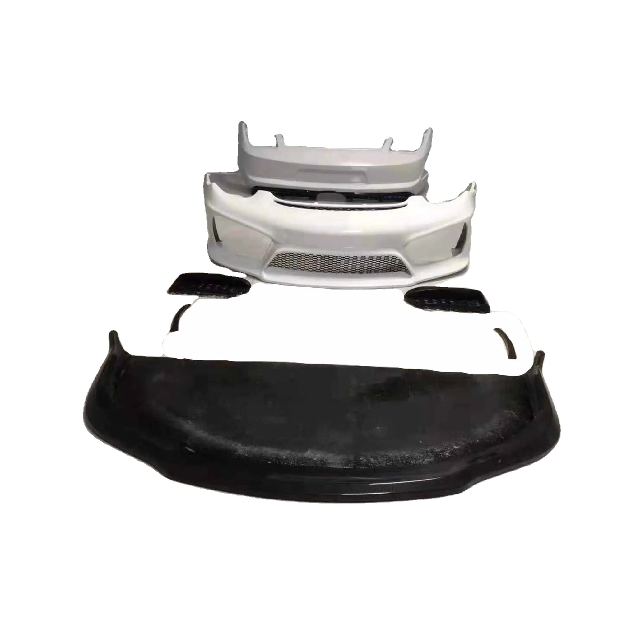 Top quality GT4 style half carbon fiber body kit for cayman 987.1 987.2  front rear bumper side skirts wing