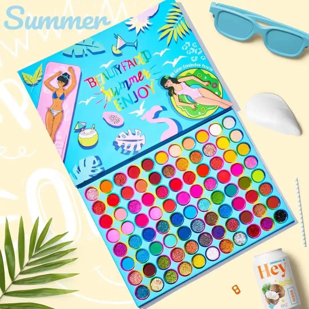BEAUTYFACED 88 color  eyeshadow palette pearly matte big eyeshadow cosmetics