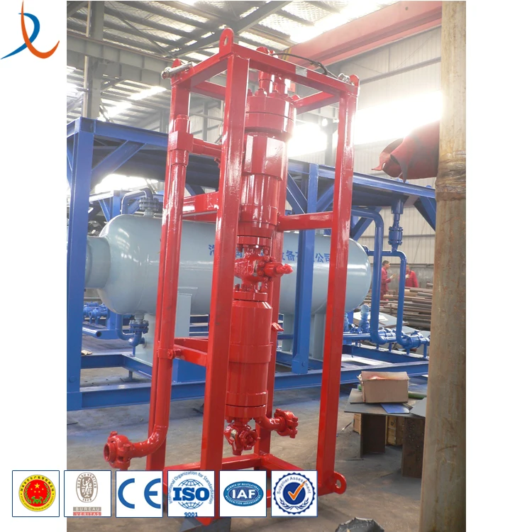 Wellhead petroleum well test cyclone sand desander separator / hydrocyclone desander filter