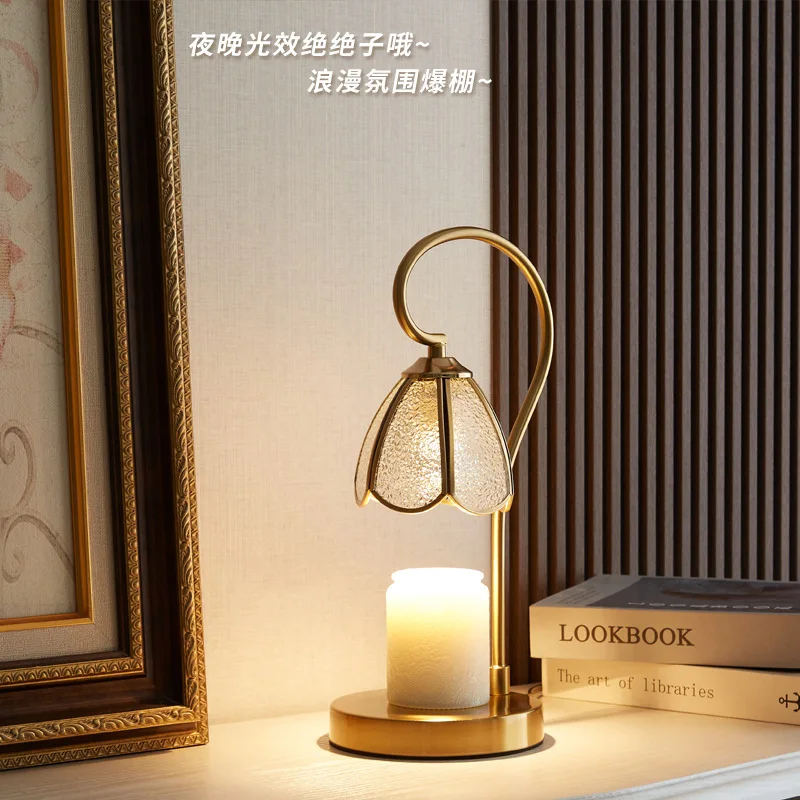 2023 Hot Sale With Two Bulbs 110V Wax Melter For Home Adjustable Height Electric Candle Warmer Lamp