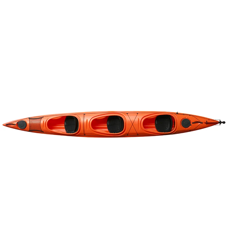Three Persons Fast Sailing Sea Flo Kayak Sit In, Professional Sea Fishing Uv Kayak