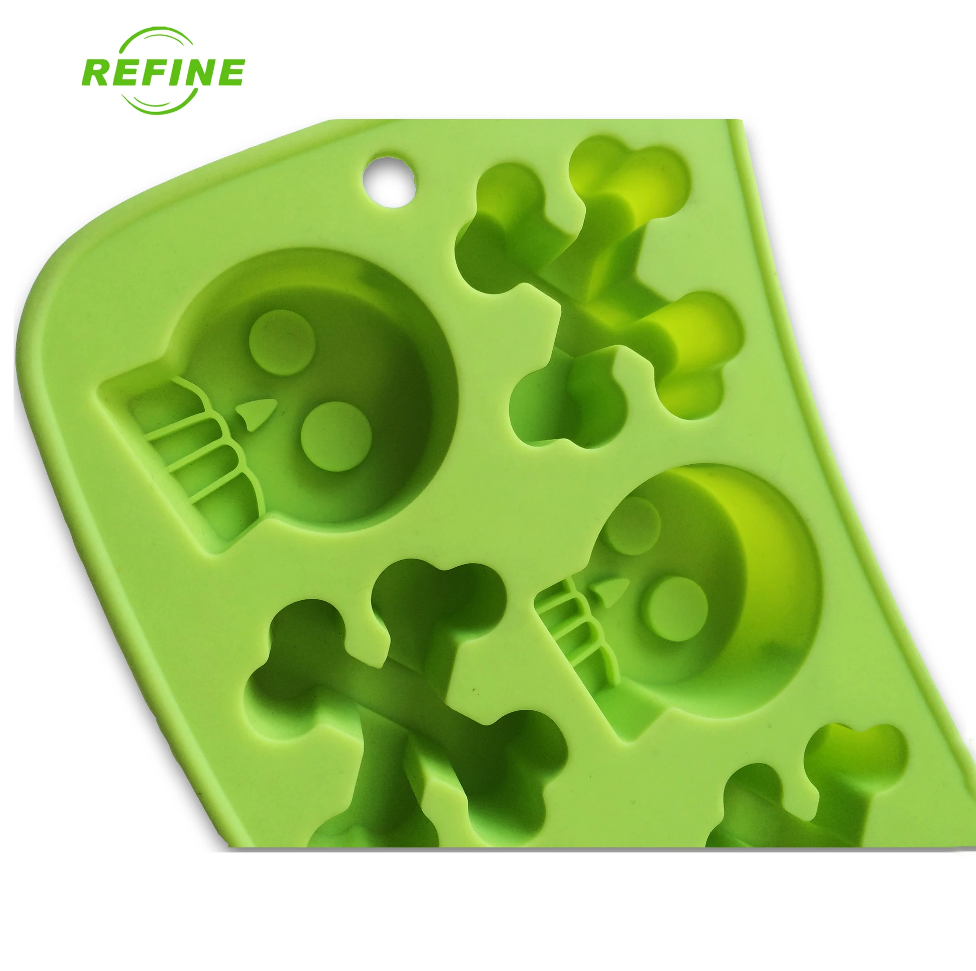 Refine Silicone Factory Halloween mold food grade silicone chocolate skull ghost ice lattice mold cartoon cake baking mold