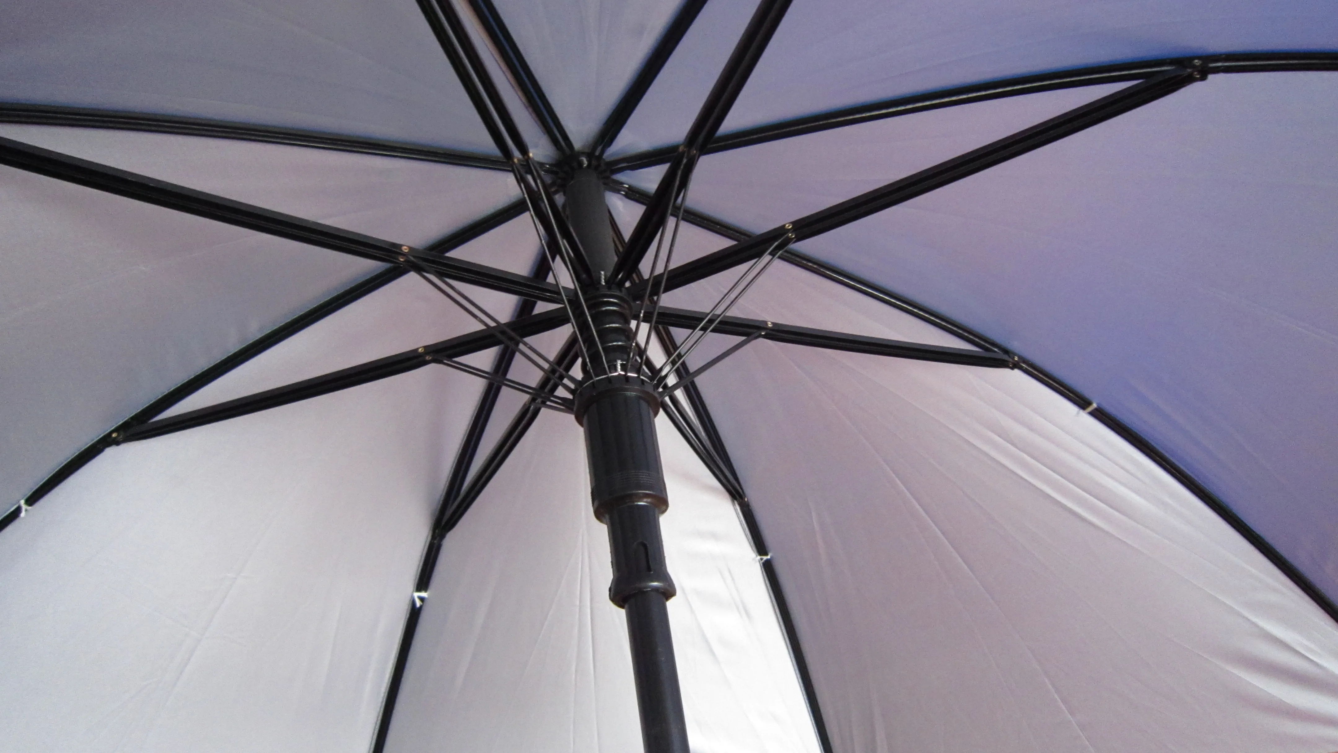 Logo printed sun and rain umbrella with UV protection