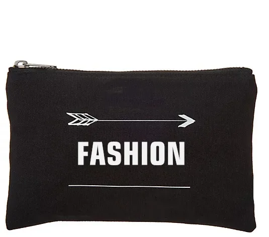 Canvas Toiletries Tote Bag Woman Makeup Fashion cosmetic Pouch Custom With LOGO