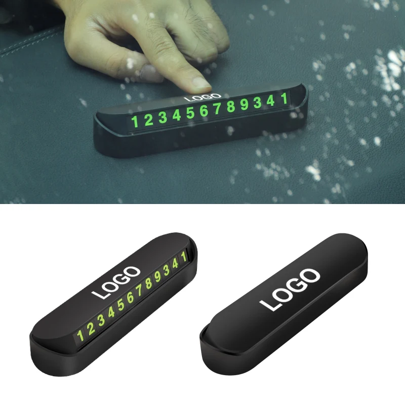 ABS Temporary Car Parking Card Adsorbed Luminous Hidden For MINI R56 R59 R60 F55 F56 R58 Cooper One JCW Clubman Countryman