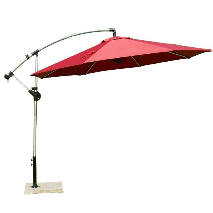 FEAMONT 10ft Vented Banana Umbrella Wholesale Cantilever Patio Sunshade for Pool Side Beach Umbrella