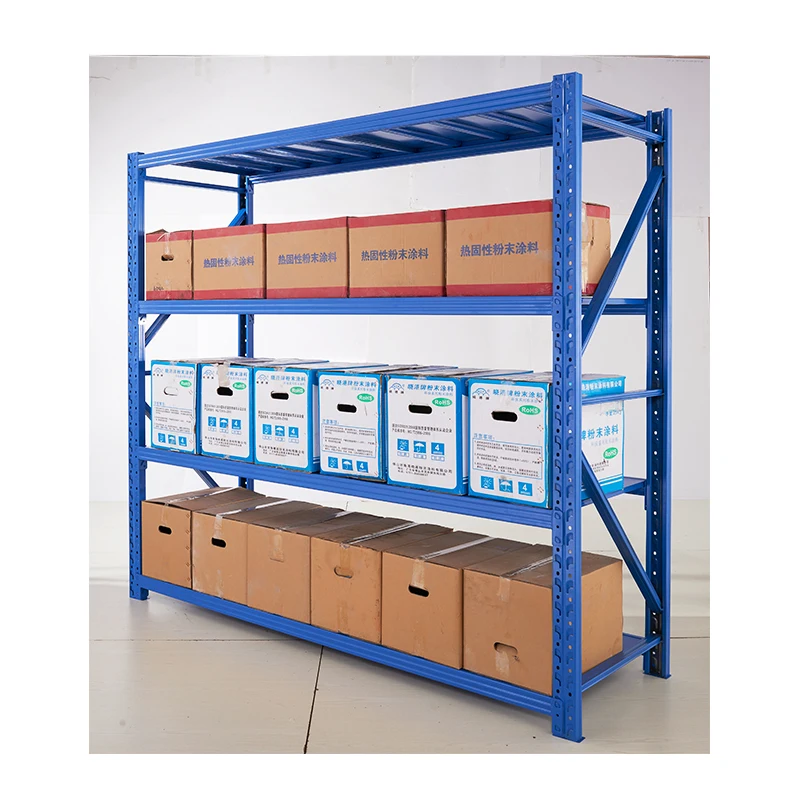 100 500Kg Warehouse Shelf Racks 4 Tiers Customized Heavy Duty Metal Industrial Racking Metal Multi Use Storage Rack System
