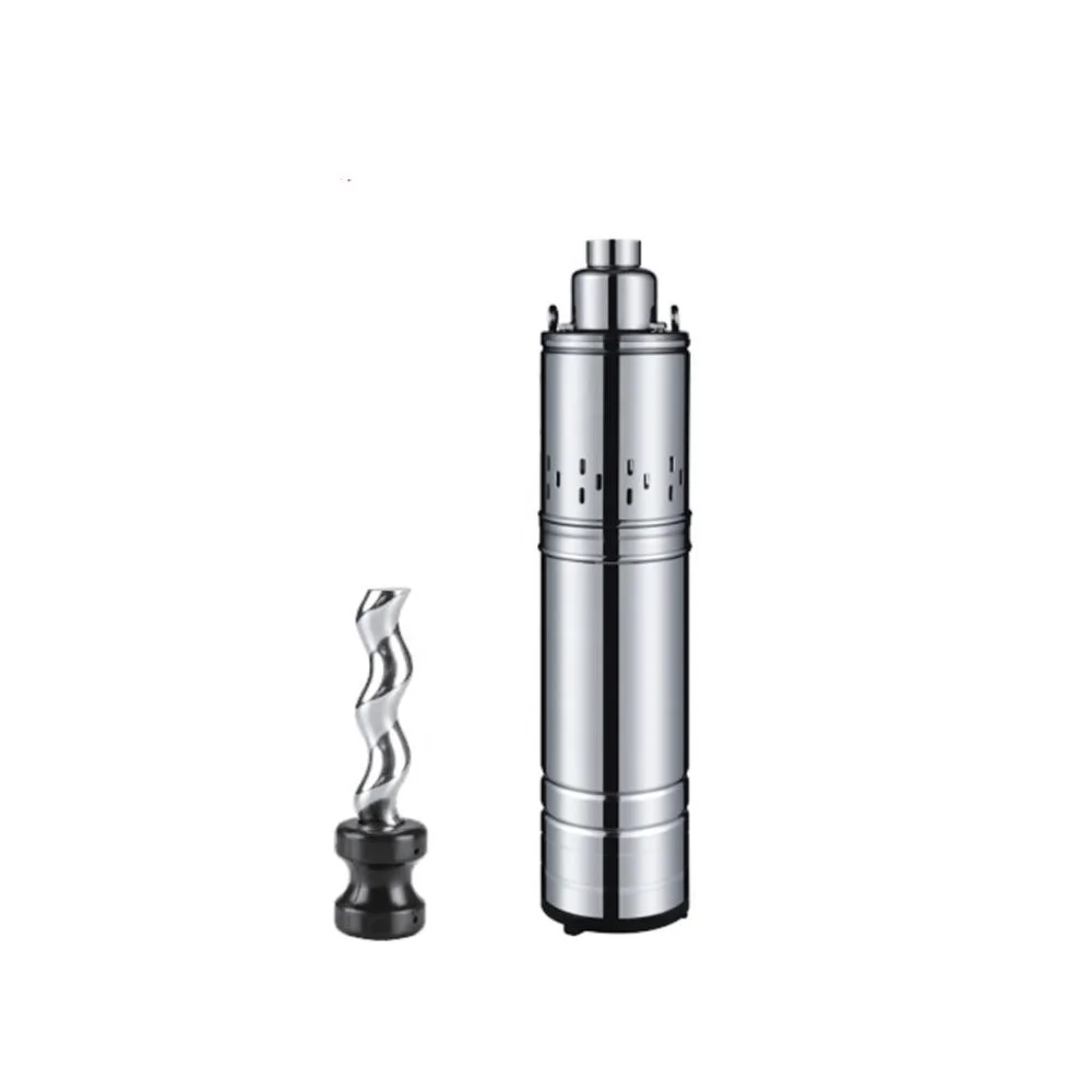 Reliable factory 0.5 0.75 hp  water submersible pump   stainless steel screw AC/DC  pump
