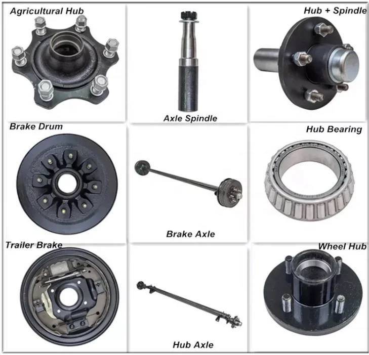 7k Dexter Trailer Axle - 7000 lb Trailer Axle Electric Brake Kits 8 lug
