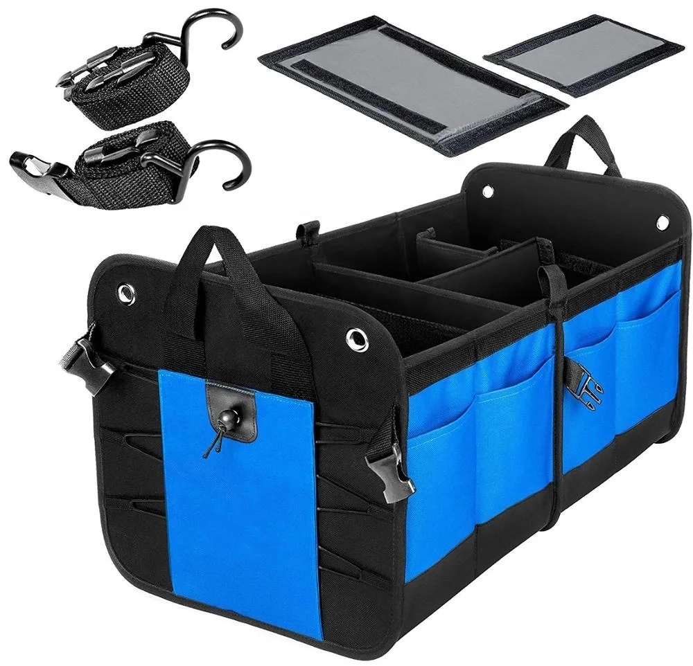 Custom Large Capacity Heavy Duty Waterproof Foldable Car Trunk Organizer Car Storage Bag