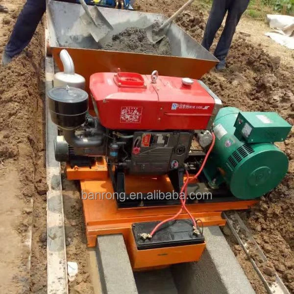 Самоходная u-образная машина для облицовки бетонных каналов