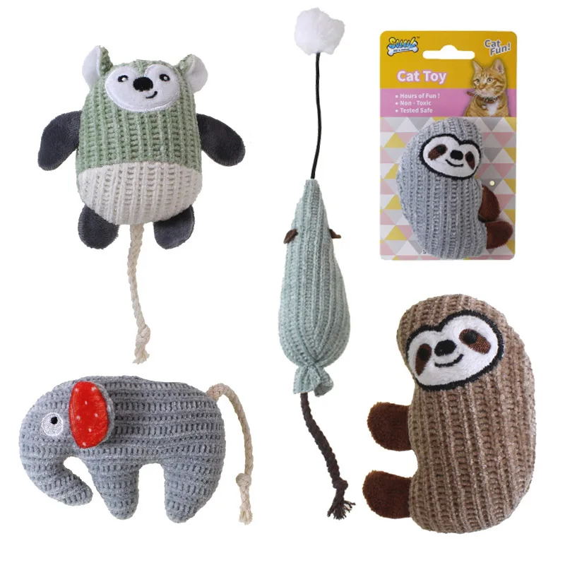 Cat Toy Bear / Sloth / Elephant / Mouse