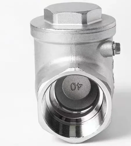 YFA CF8 316 BSP NPT Thread End wenzhou industrial chek valve stainless steel swing check valve