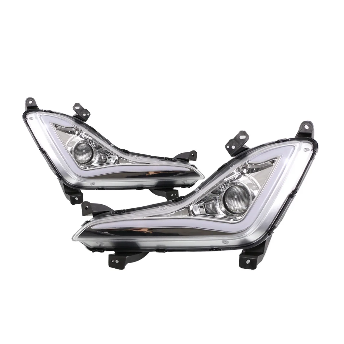 LED авто дневного света для Hyundai Elantra 2014-2015 дальнего света DRL противотуманная фара
