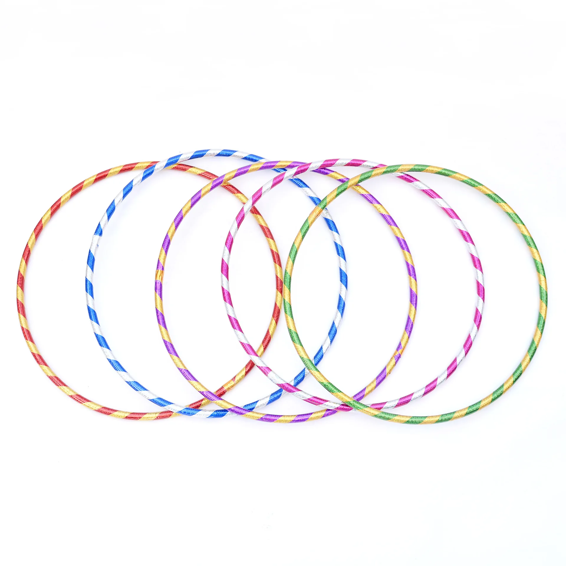 LXY-N369 Kids Gym Hoop 1.6cm Double Color Rhythmic Gymnastics Hoop