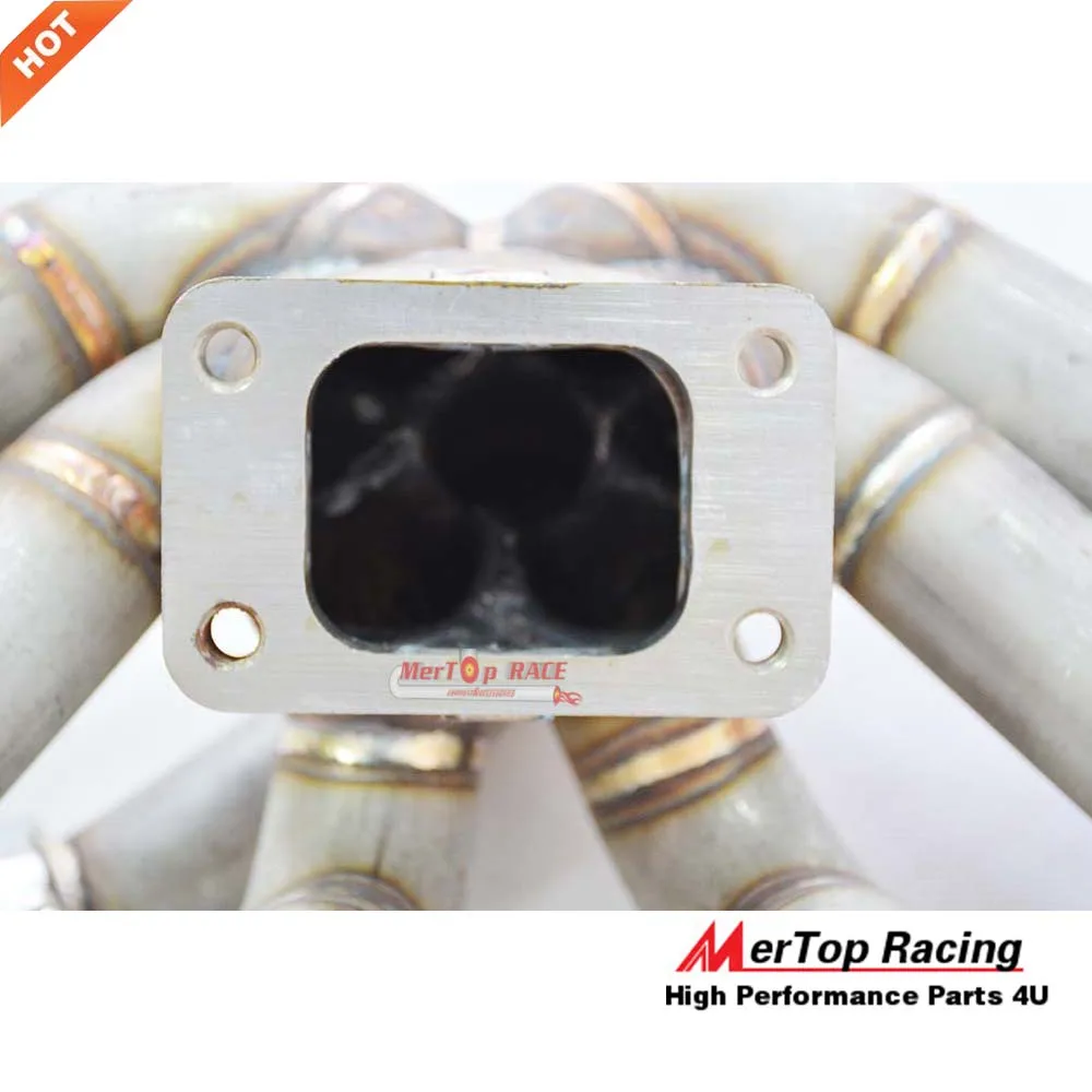 Mertop race 3.0mm steam pipe Skyline 240sx S13 S14 R31 R32 RB20DET RB25DET T3 Top Mount 89-99 Manifold with 38mm wastegate port