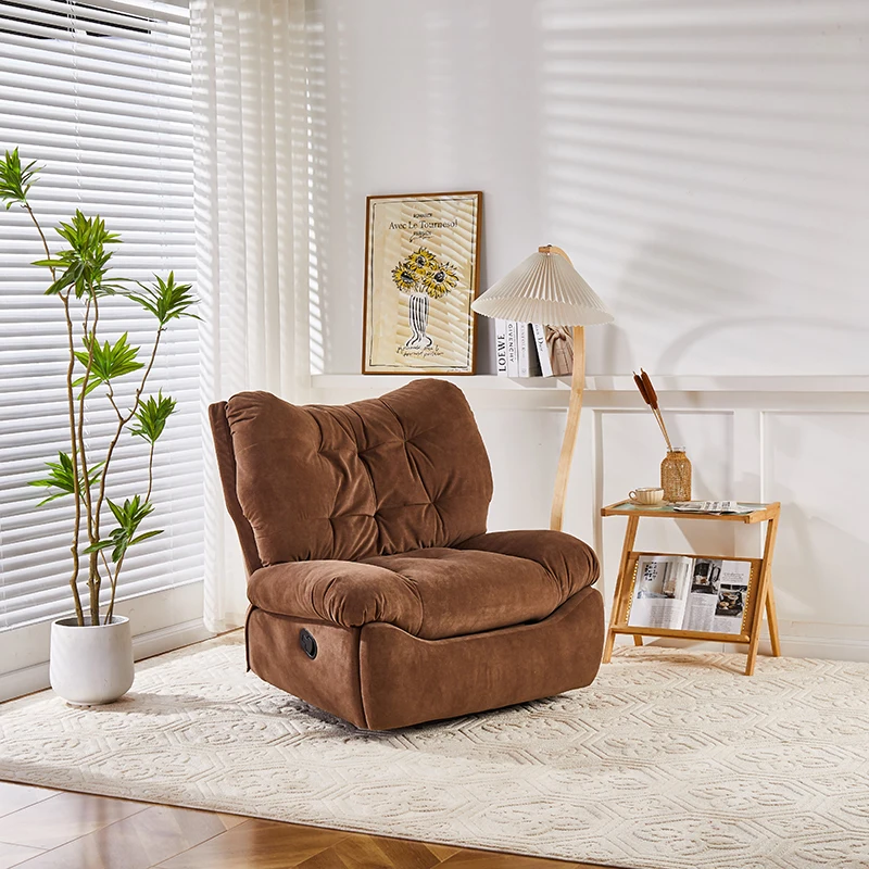 living room New Fabric Material Adjustable Leisure  commercial Single Manual Rocking Swivel Power Electric Recliner Sofa Chair