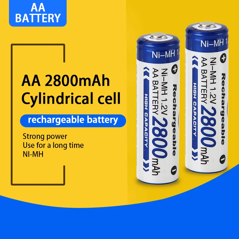 1.2V 2800mAh BMAX Nickel Metal Hydride Batteries ni mh AA Rechargeable Cylindrical Cells Ni-MH Replacement Battery