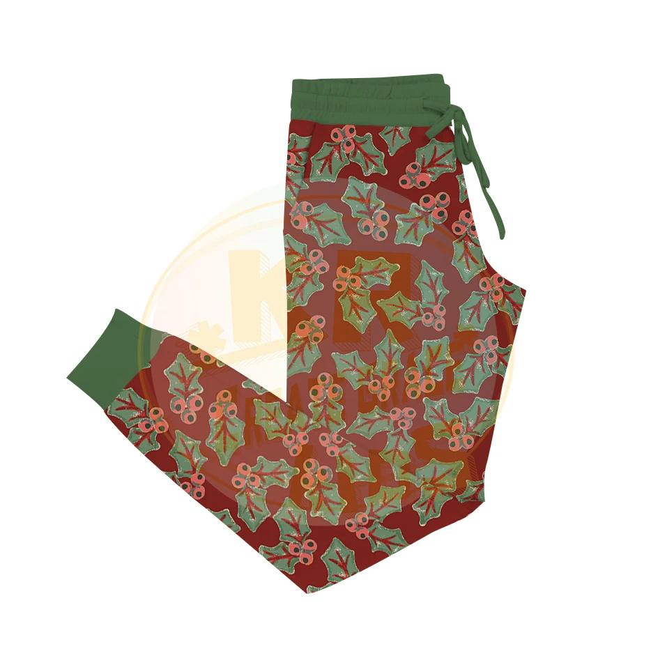 Suitable Custom Moms Christmas Cartoon Printing Mother 95% Bamboo Soft Mommy Joggers Mom Pants