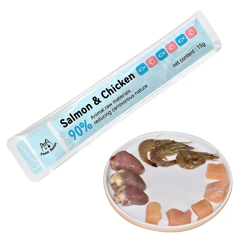 wholesale price best wet food for kittens Multiple flavors of nutritious cat strips High protein nutrition