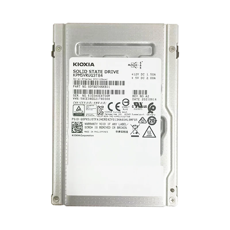 Toshiba/KIOXIA PM5 PM6 3.84T7.68T15.36T SAS 12GB server SSD.