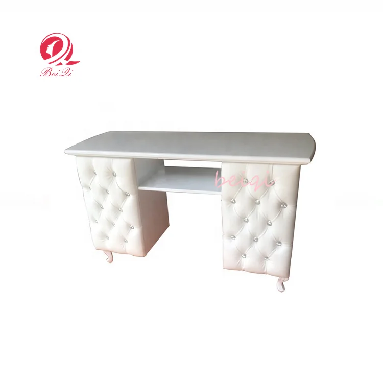 Modern antique foldable black crystal manicure salon set nail dryer table