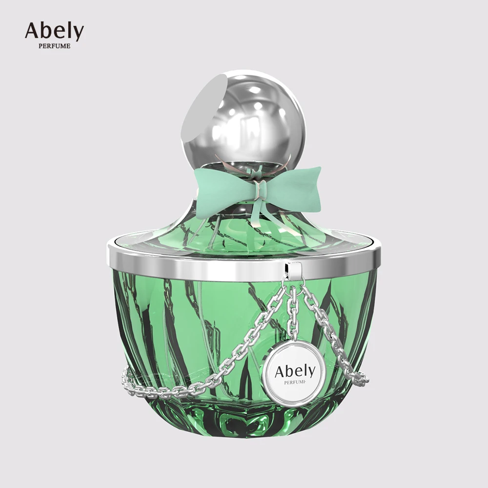 Abely 100ml Wholesale Luxury Color Empty Glass Perfume Bottle Round Spray Cap with Packing