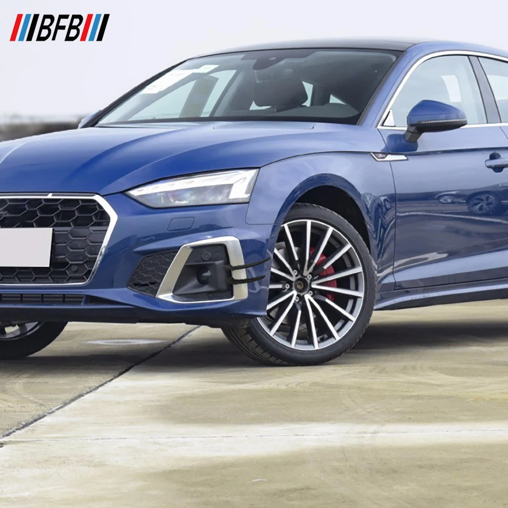 Боковые боковые сплиттеры из натурального углеродного волокна для 2023 Audi A5 S5