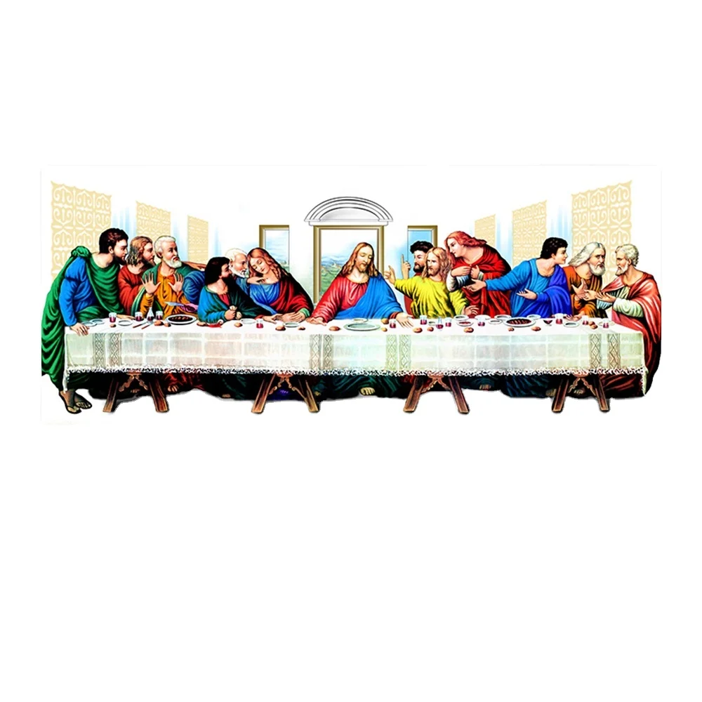 120x50cm (48*20 Inches) Large Size DIY Diamond Art the Last Supper Diamond Painting for Home Decoration