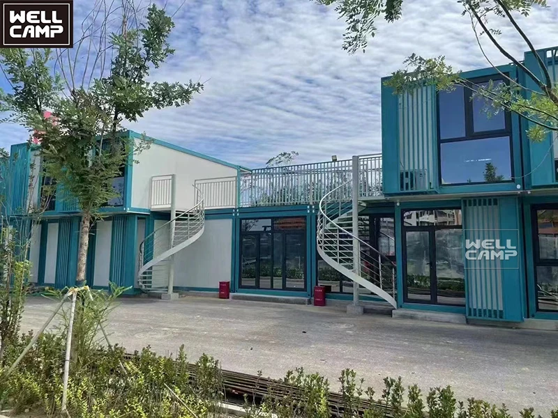 WELLCAMP легко собираемый сборный магазин, плоский упаковочный магазин, Съемный контейнер для торговых центров, стальные дома