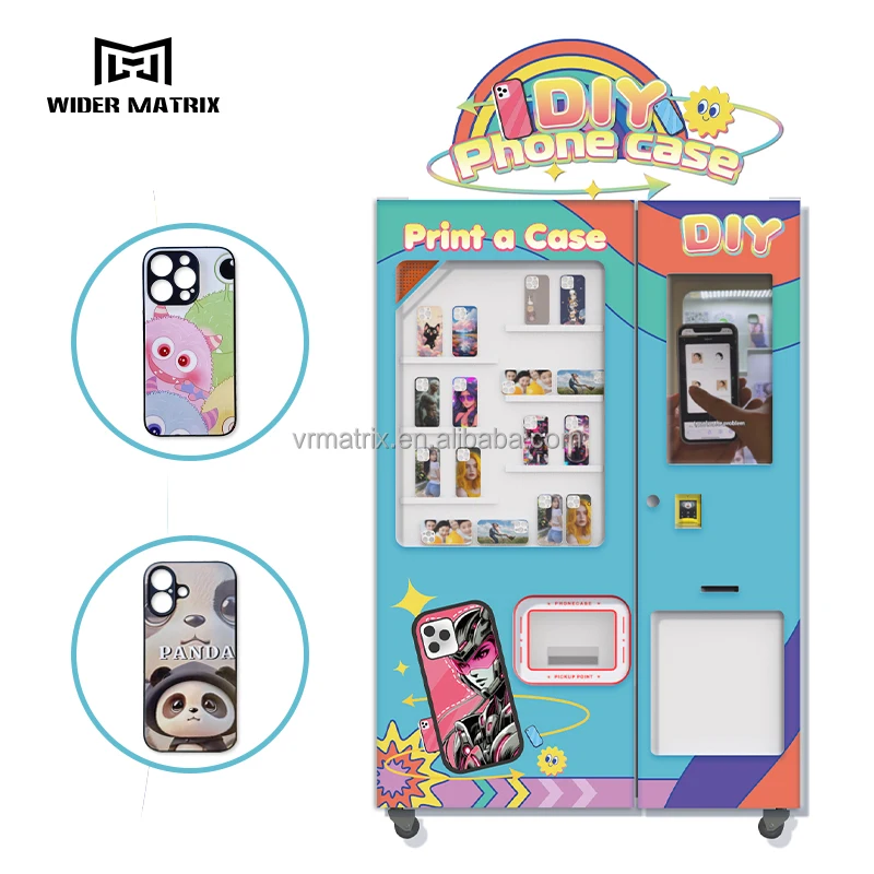 Professional Customized Phone Case Vending Machine Fully Automatic Phone Case UV Printing Machine