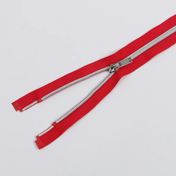 Factory Direct Price New Design No 5 Nickel Teeth Nylon Zipper Open End For Jacket And Coat