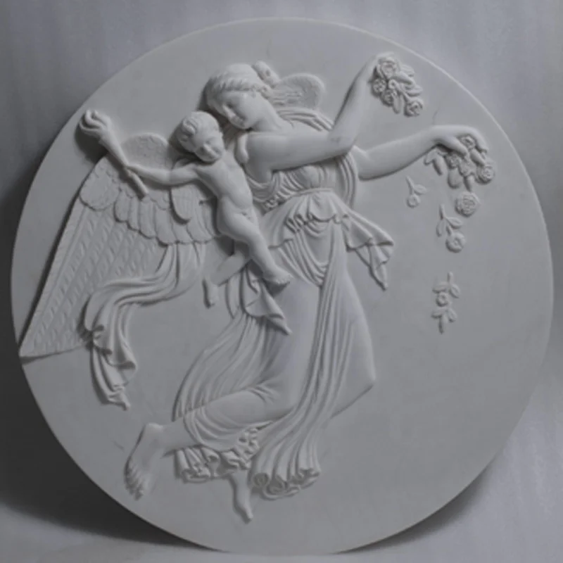 Indoor Decoration Marble Life Size Modern Naked Lady Statue Relief Wall Sculpture