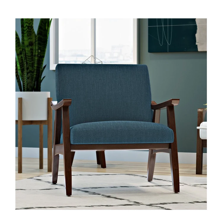 Easy to sell MDF frame living room klein sea color leisure chairs