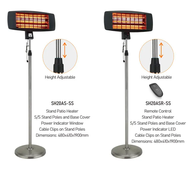 Most Favorable Calentadores Electric 1300Watts Calentador Outdoor Commercial Heater