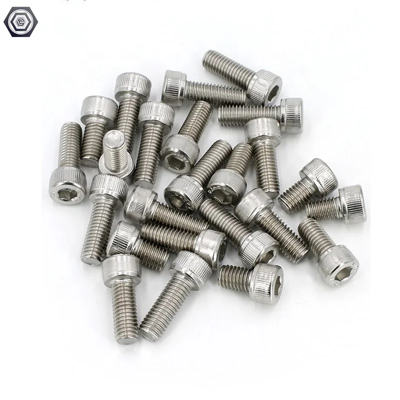 Din 912 M6 M8 M10 M12 stainless steel Hexagon hex socket head cap screws A2 SS304 SS316 DIN912 allen bolt
